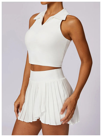 White 2 Piece Yoga Outfit Set