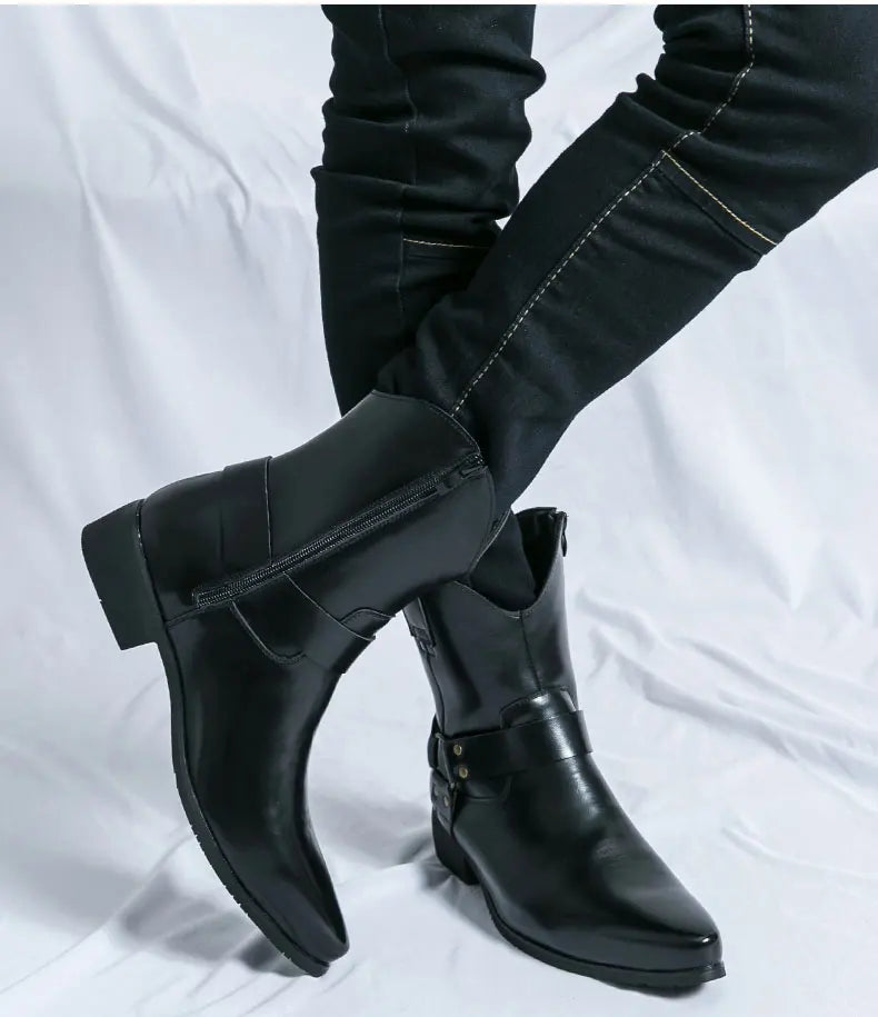 Zipper Closure Ankle Boots