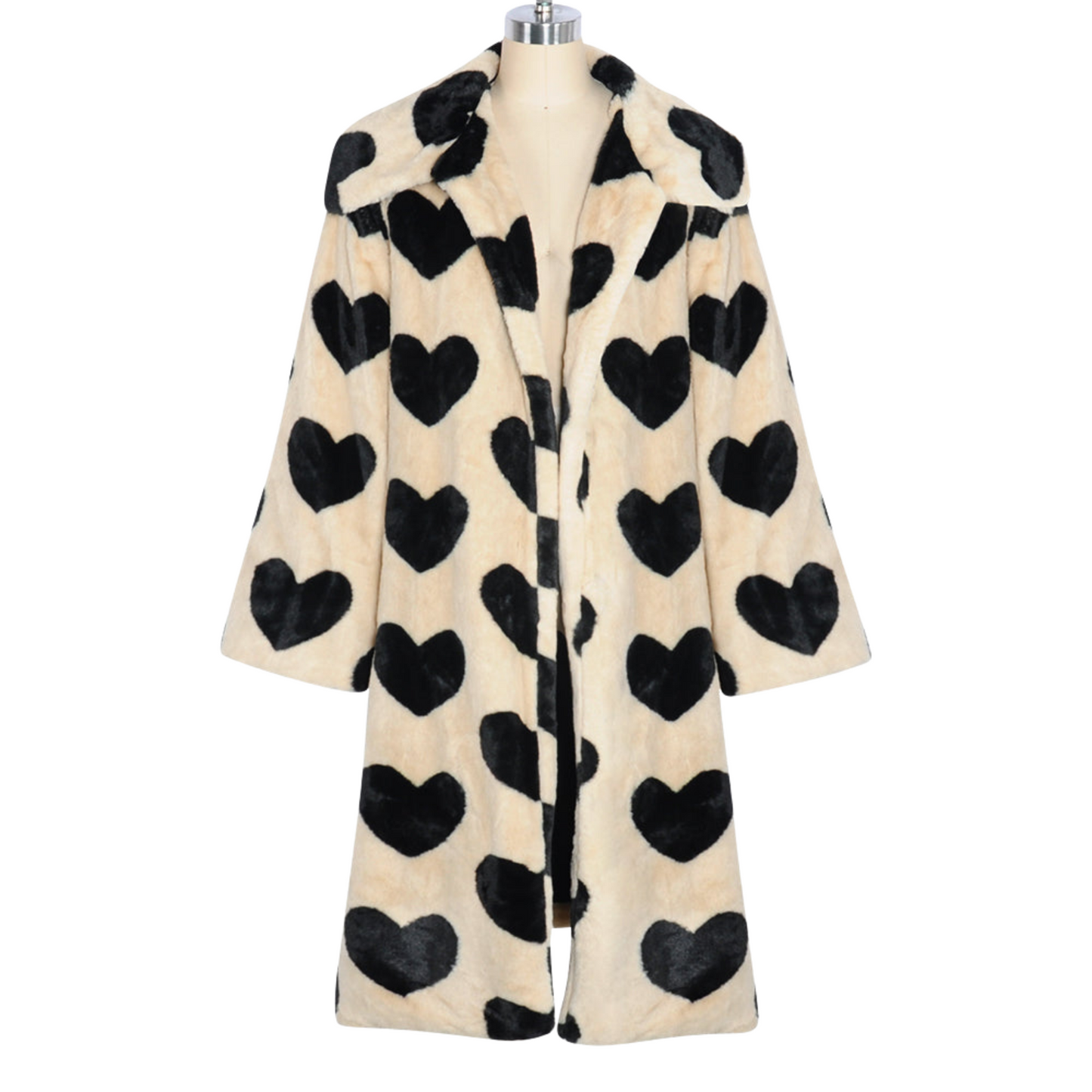 Faux Fur Heart Coat | Dreamofthe90s