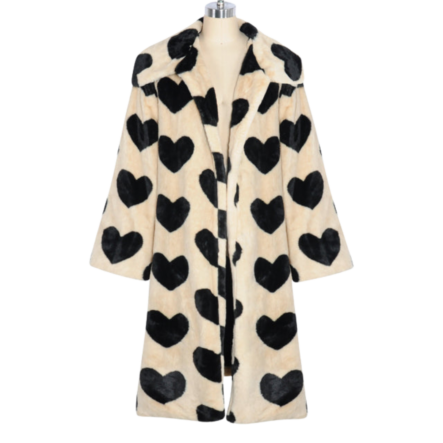 Faux Fur Heart Coat | Dreamofthe90s