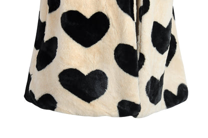 Faux Fur Heart Coat | Dreamofthe90s