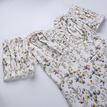 Floral Print Puff Sleeve Dress  | Dreamofthe90s